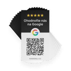 Hodnotící QR karty Google 100 ks