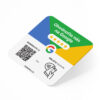 Hodnotící cedule Google s NFC čipem a QR kódem