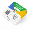 Hodnotící cedule Google s NFC čipem a QR kódem