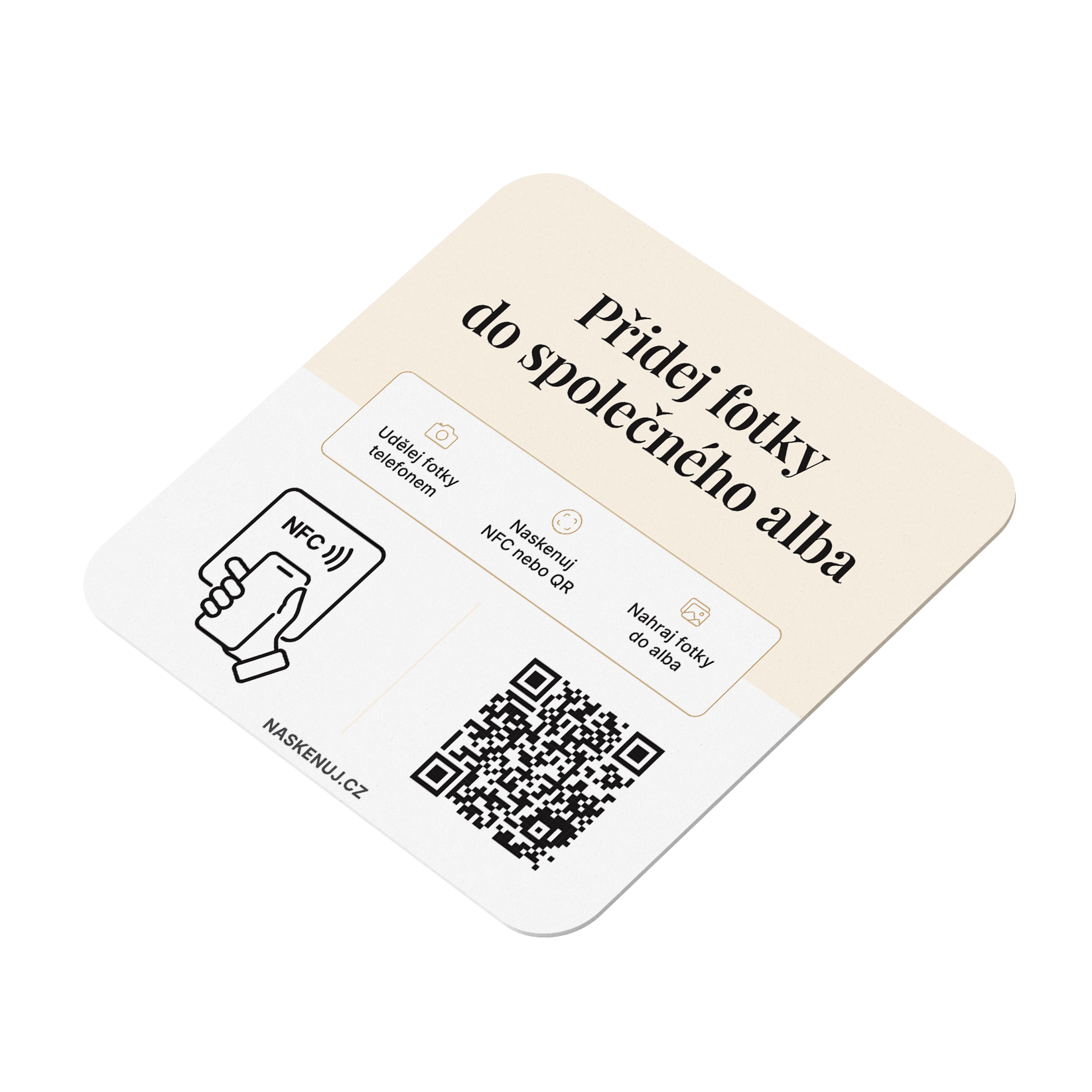 NFC cedule pro sdílené album
