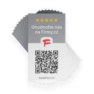 Hodnotící QR karty Firmy.cz 100&nbsp;ks