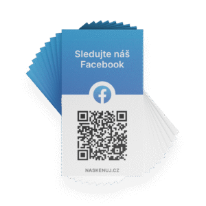 Facebook QR karty 100 ks