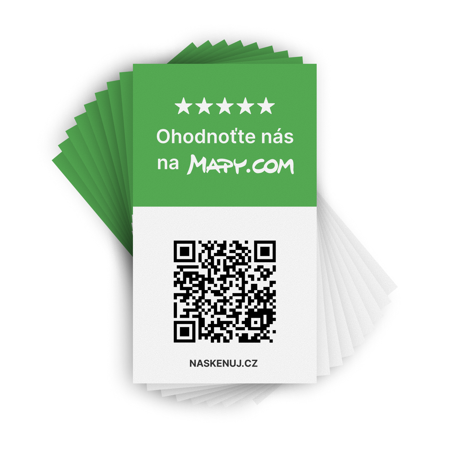 Hodnotící QR karty Mapy.com 100 ks